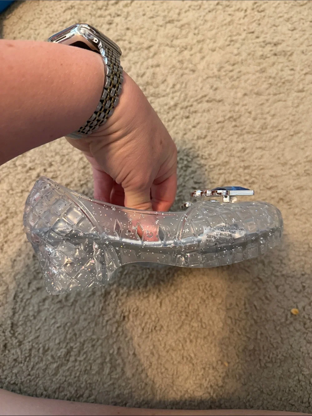 Disney Cinderella light up Clear Jelly Heels